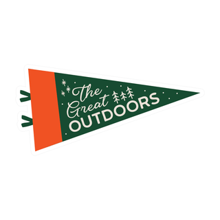 The Great Outdoors Sticker - Pretty by Her- handmade locally in Cambridge, Ontario