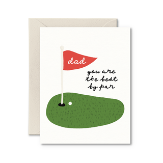 Dad Best By Par Card