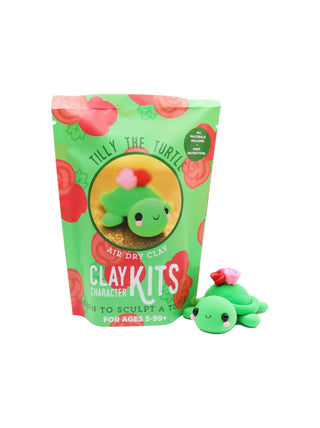 Tilly the Turtle Air Dry Clay Kit | Arts & Craft Kit - Pretty by Her- handmade locally in Cambridge, Ontario