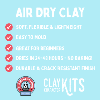 Tilly the Turtle Air Dry Clay Kit | Arts & Craft Kit - Pretty by Her- handmade locally in Cambridge, Ontario