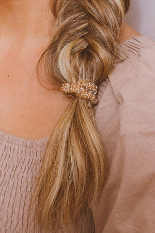 Tiny Jewel Ponytail - Pretty by Her- handmade locally in Cambridge, Ontario