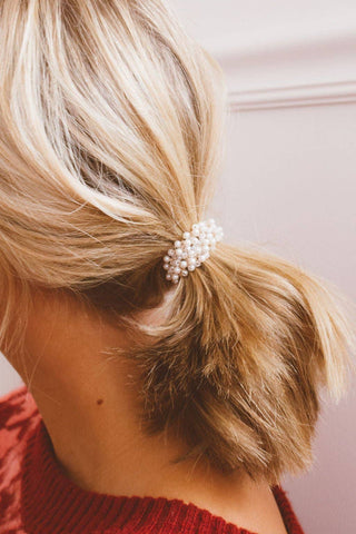 Tiny Pearl Ponytail - Pretty by Her- handmade locally in Cambridge, Ontario