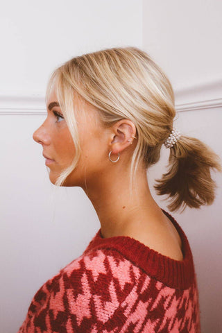 Tiny Pearl Ponytail - Pretty by Her- handmade locally in Cambridge, Ontario