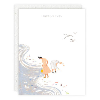 Treasures - Love + Friendship Card - Pretty by Her- handmade locally in Cambridge, Ontario