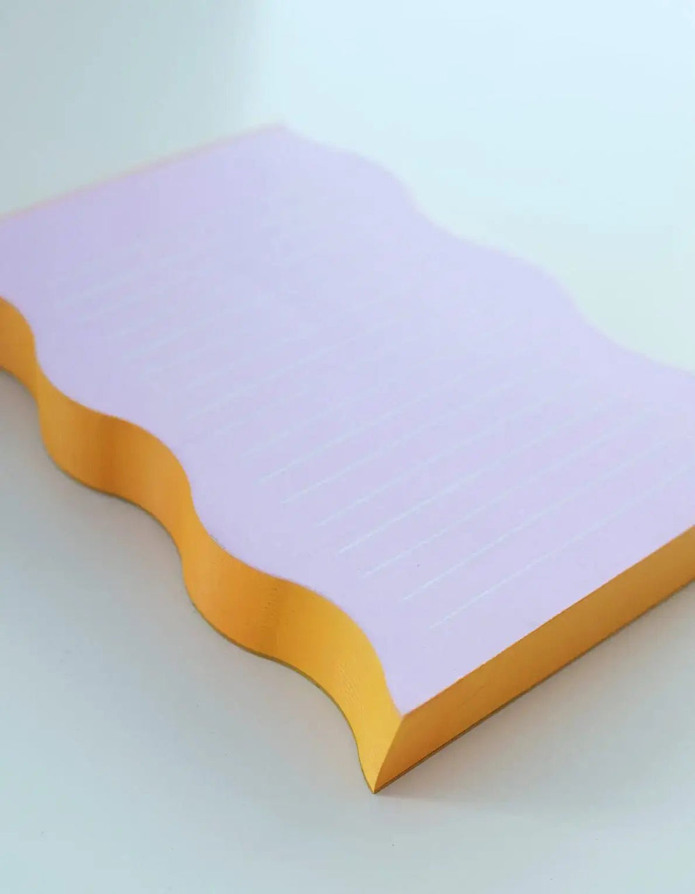 Wavy Shaped Notepad | Lilac + Tangerine - Pretty by Her - handmade locally in Cambridge, Ontario