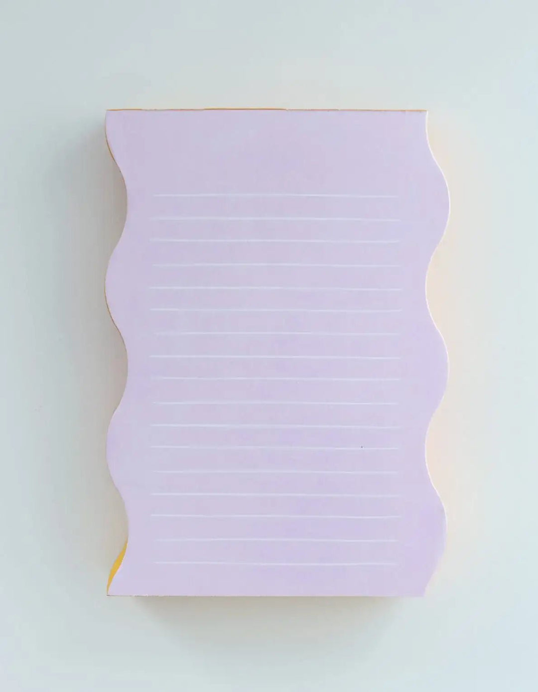Wavy Shaped Notepad | Lilac + Tangerine - Pretty by Her - handmade locally in Cambridge, Ontario
