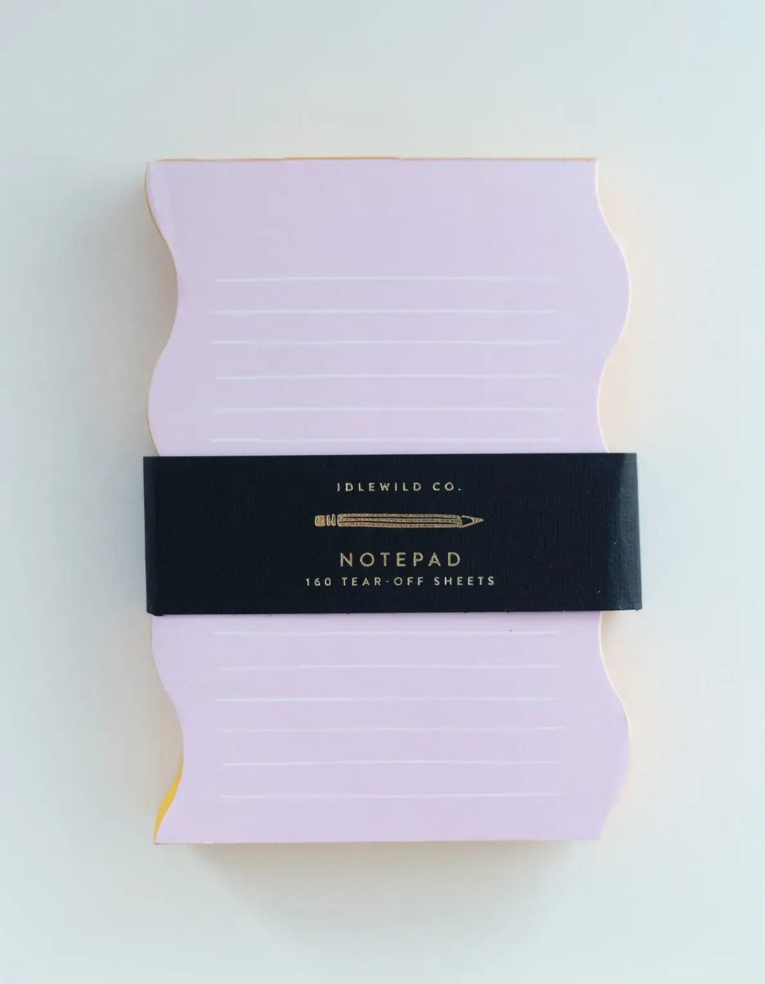 Wavy Shaped Notepad | Lilac + Tangerine - Pretty by Her - handmade locally in Cambridge, Ontario