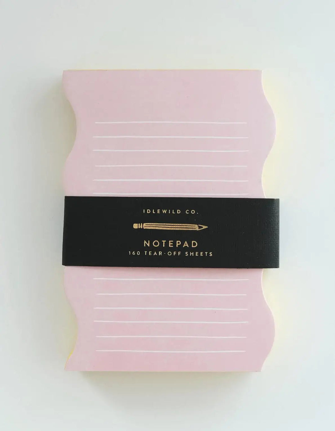 Wavy Shaped Notepad | Pink + Yellow - Pretty by Her - handmade locally in Cambridge, Ontario