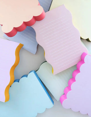 Wavy Shaped Notepad | Pink + Yellow - Pretty by Her - handmade locally in Cambridge, Ontario