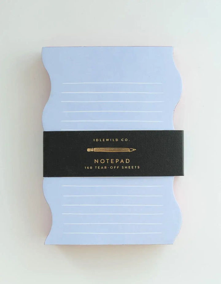 Wavy Shaped Pad | Blue + Cranberry - Pretty by Her - handmade locally in Cambridge, Ontario