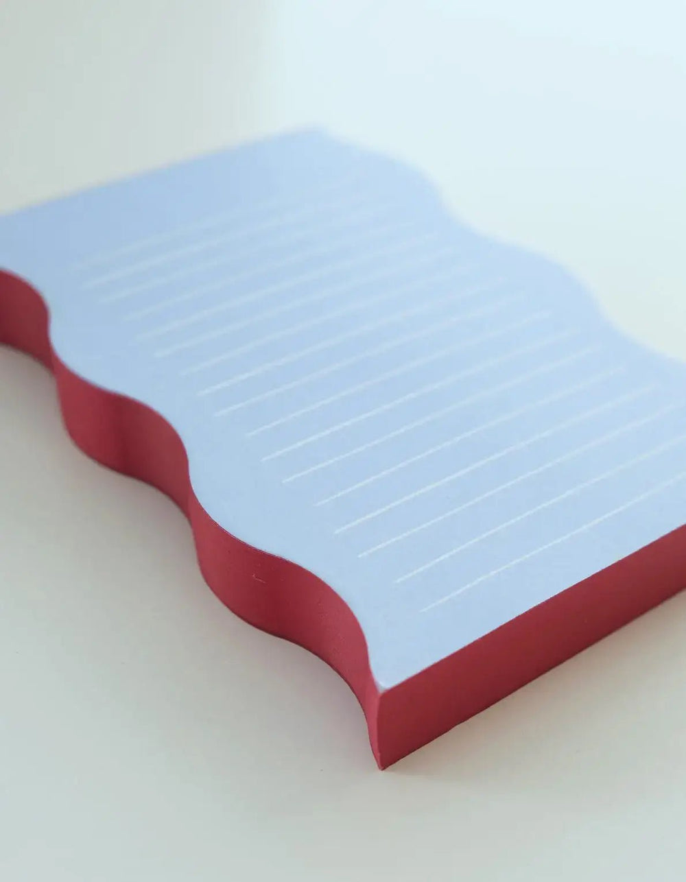 Wavy Shaped Pad | Blue + Cranberry - Pretty by Her - handmade locally in Cambridge, Ontario