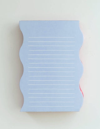 Wavy Shaped Pad | Blue + Cranberry - Pretty by Her - handmade locally in Cambridge, Ontario
