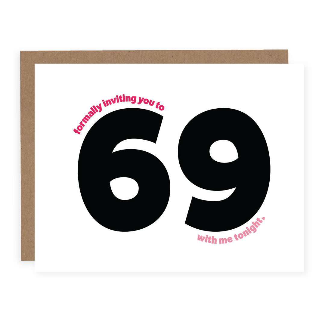 WHOLESALE | Formally Inviting You to 69 | Card - Pretty by Her- handmade locally in Cambridge, Ontario