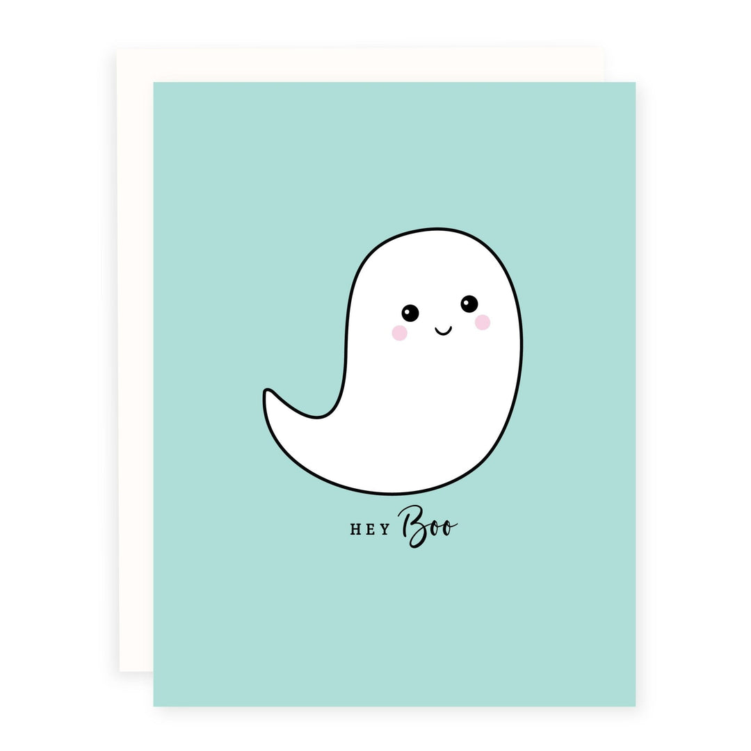 WHOLESALE | Hey Boo | Card - Pretty by Her- handmade locally in Cambridge, Ontario