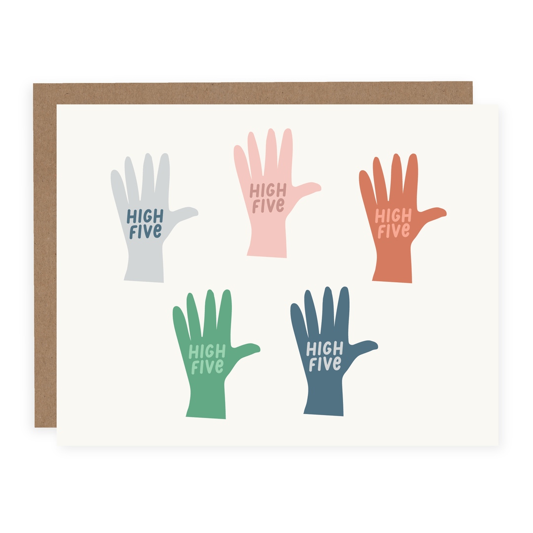 WHOLESALE | High Five | Card - Pretty by Her- handmade locally in Cambridge, Ontario