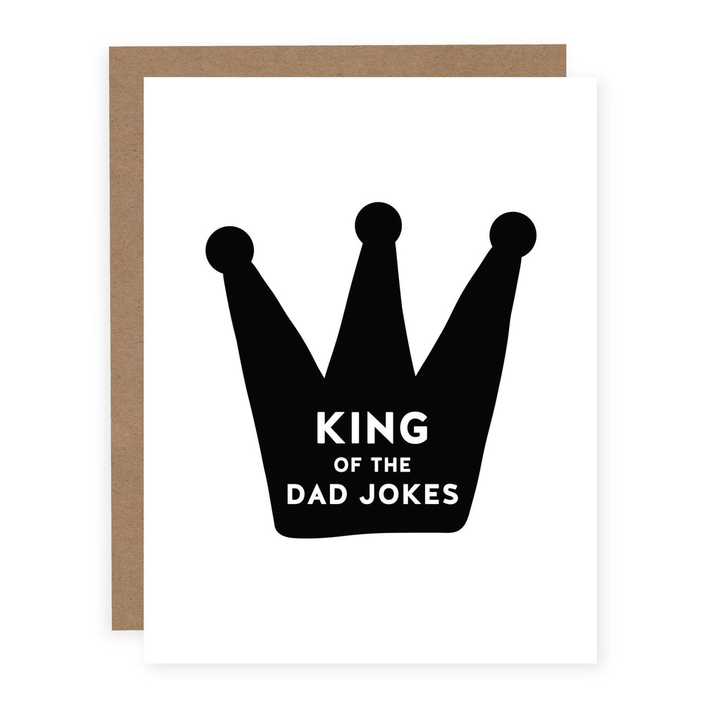 WHOLESALE | King of the Dad Jokes | Card - Pretty by Her- handmade locally in Cambridge, Ontario