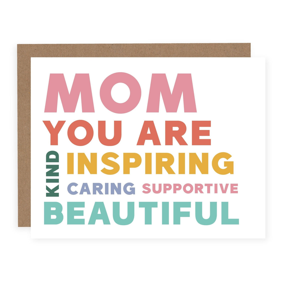 WHOLESALE | Mom You Are | Card - Pretty by Her- handmade locally in Cambridge, Ontario