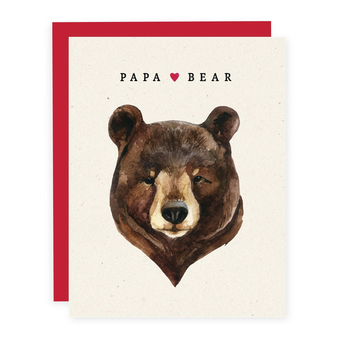 WHOLESALE | Papa Bear - Card - Pretty by Her- handmade locally in Cambridge, Ontario