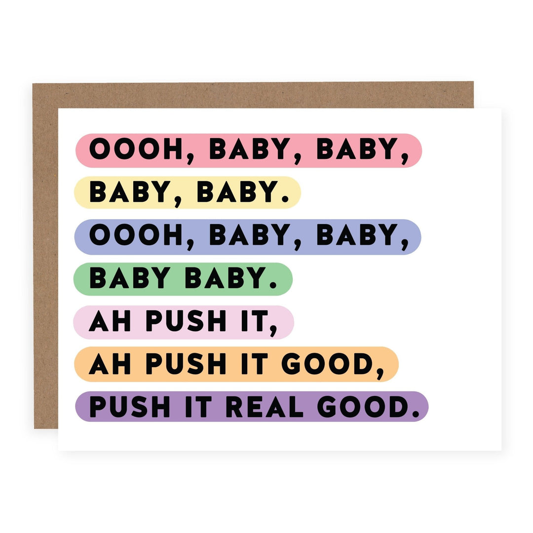 WHOLESALE | Push It | Card - Pretty by Her- handmade locally in Cambridge, Ontario