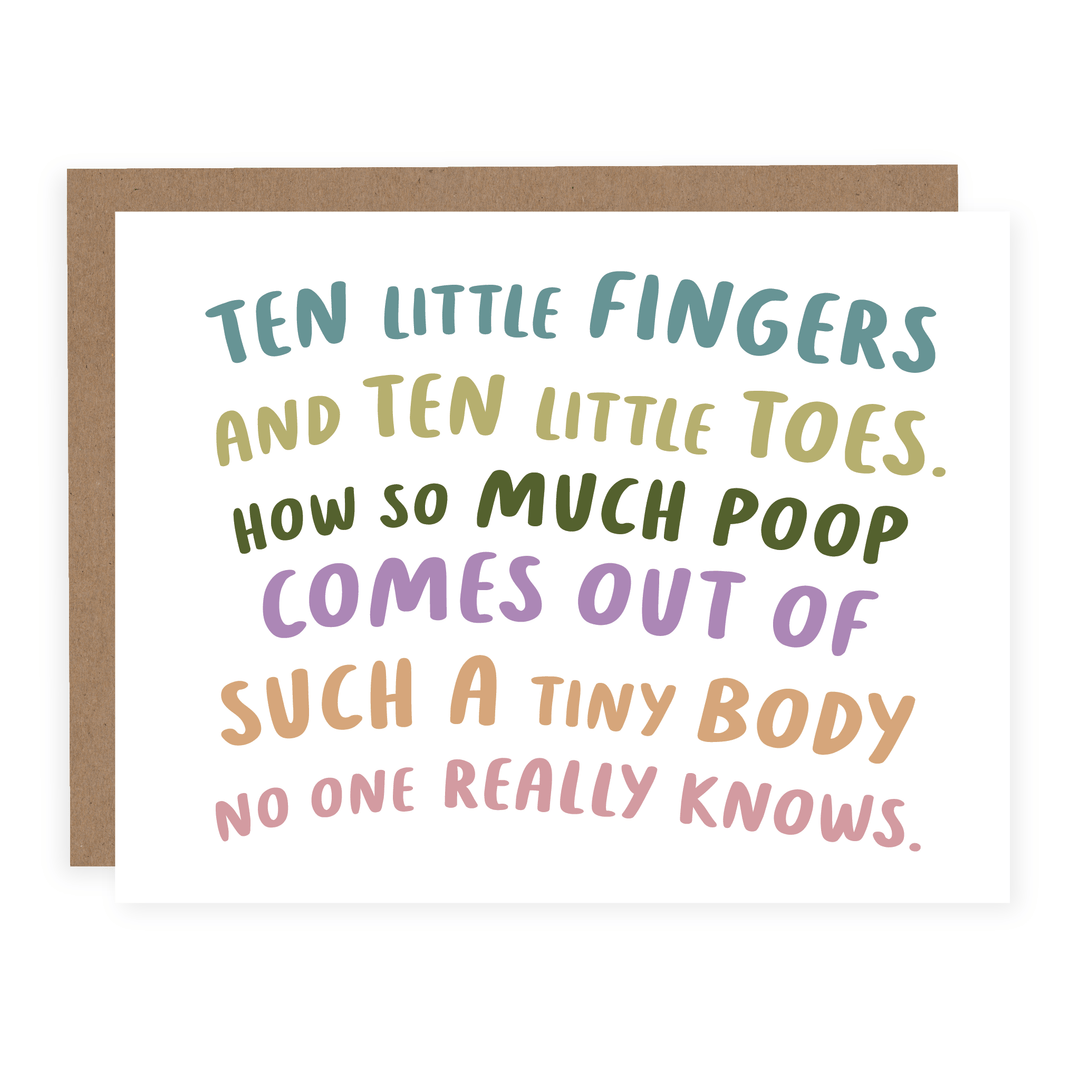 WHOLESALE | So Much Poop | Card - Pretty by Her- handmade locally in Cambridge, Ontario
