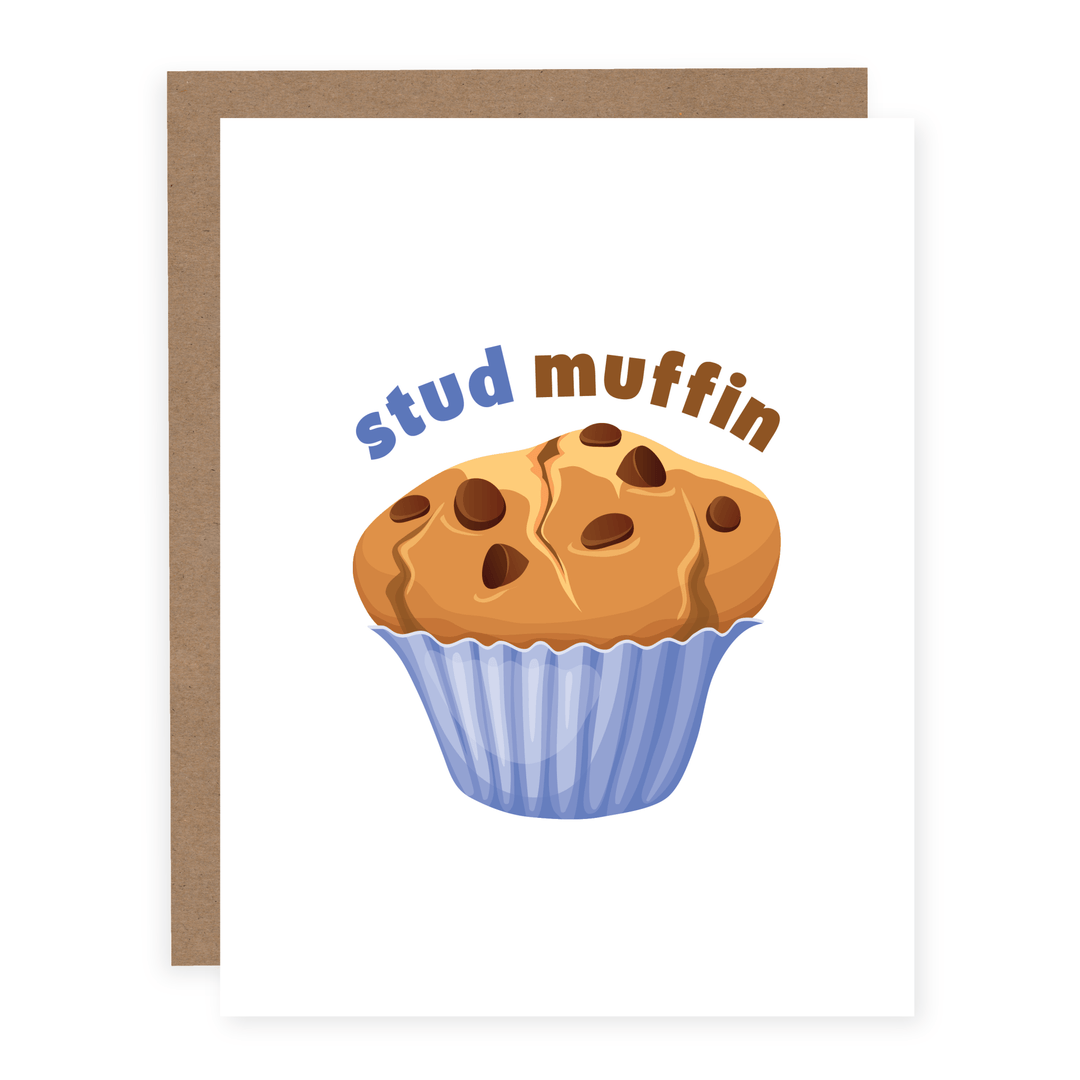 WHOLESALE | Stud Muffin | Card - Pretty by Her- handmade locally in Cambridge, Ontario