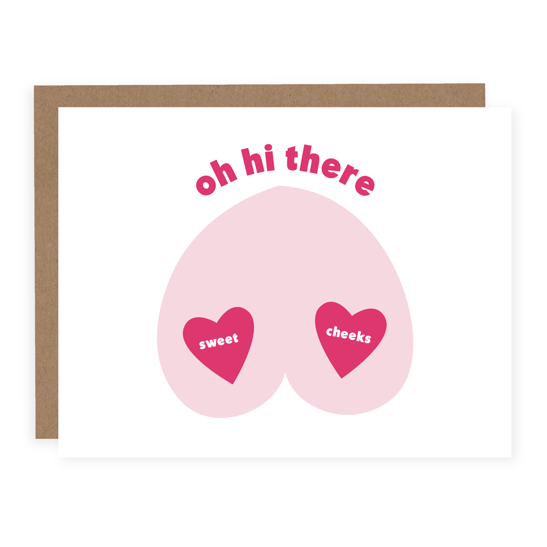 WHOLESALE | Sweet Cheeks | Card - Pretty by Her- handmade locally in Cambridge, Ontario