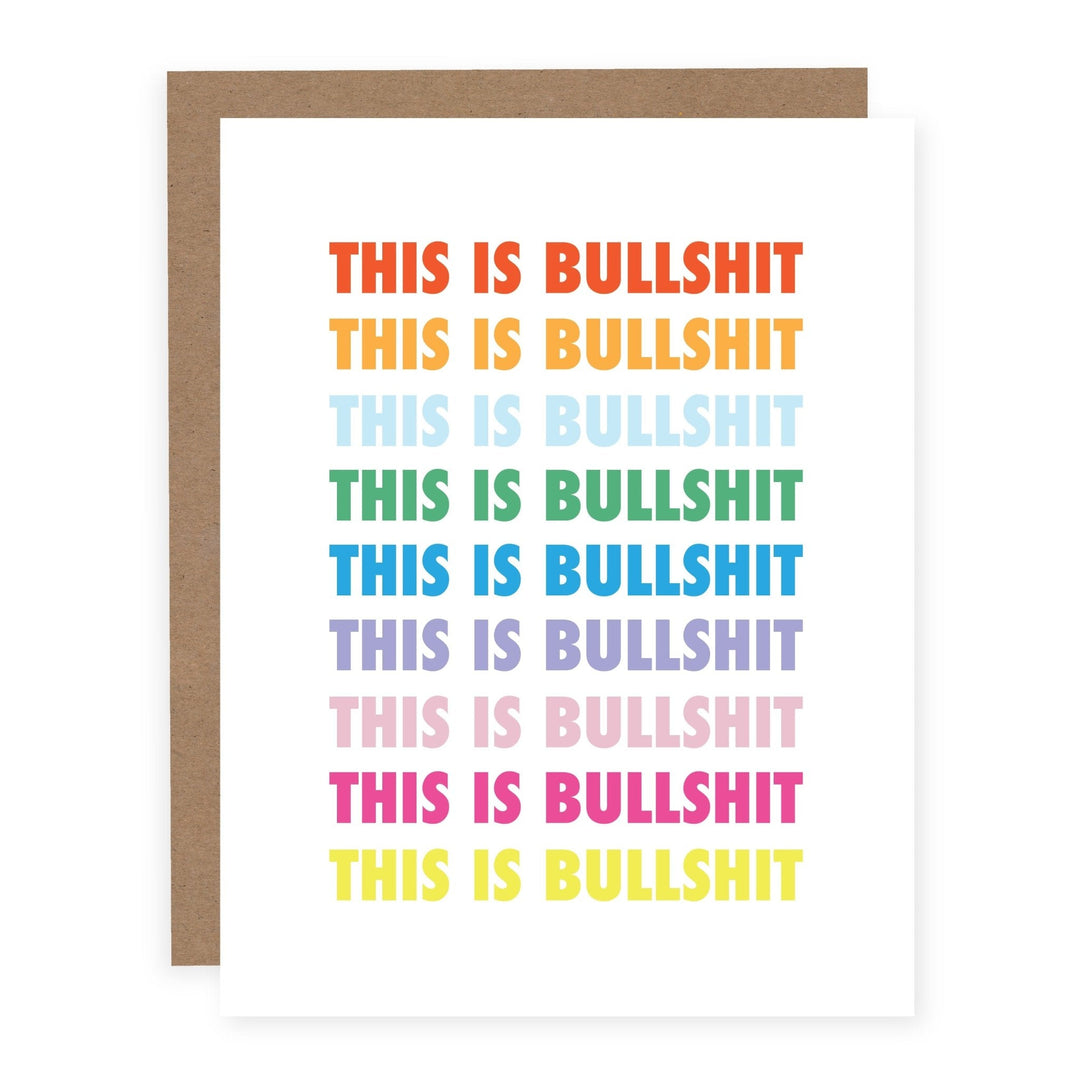 WHOLESALE | This is Bullshit | Card - Pretty by Her- handmade locally in Cambridge, Ontario