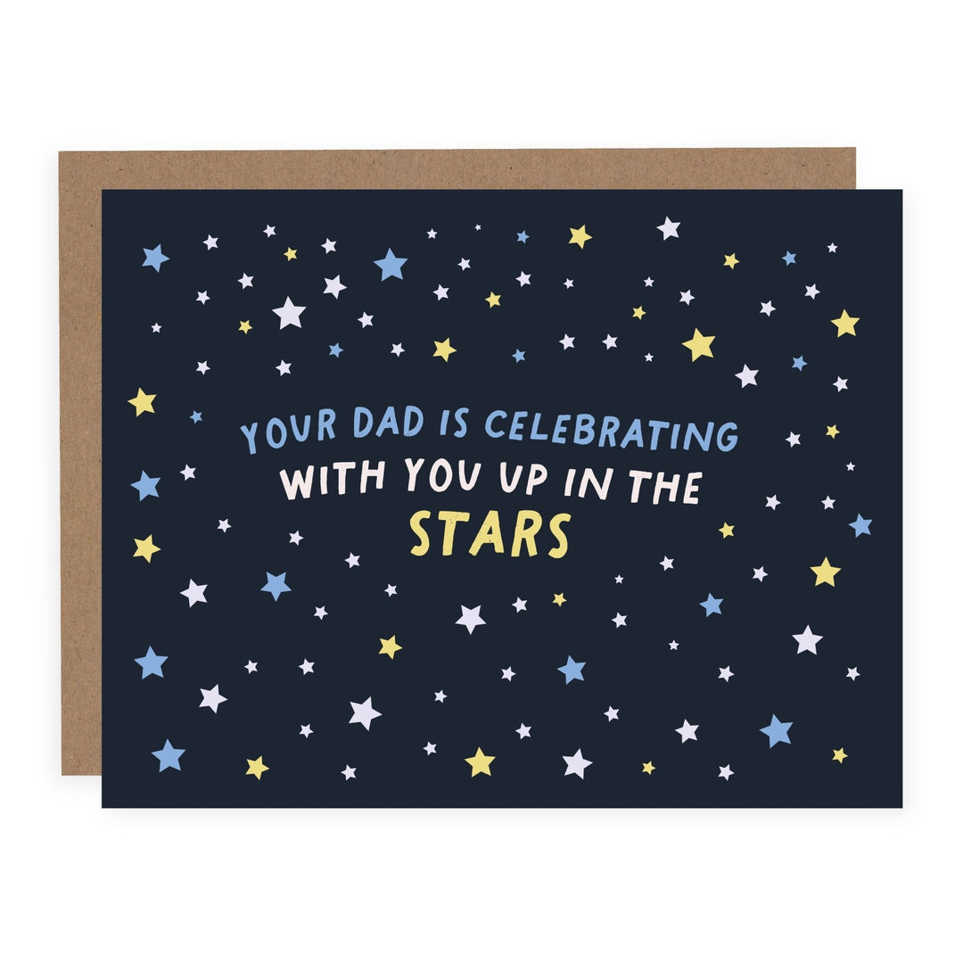 WHOLESALE | Up In The Stars (Dad) | Card - Pretty by Her- handmade locally in Cambridge, Ontario