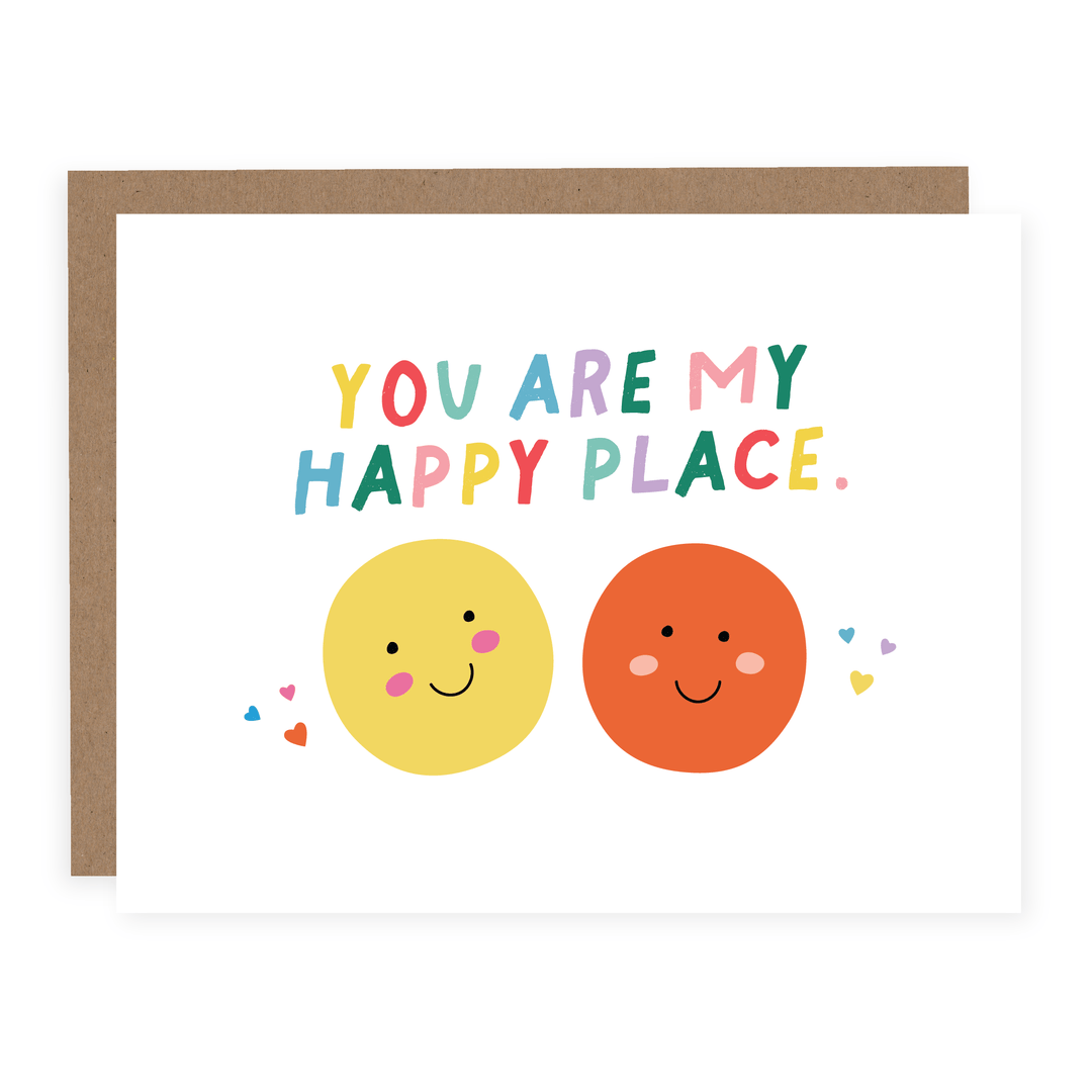 WHOLESALE | You Are My Happy Place | Card - Pretty by Her- handmade locally in Cambridge, Ontario