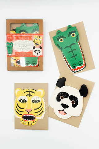 Wild Bunch Collection - Box of 6 Cards - Pretty by Her- handmade locally in Cambridge, Ontario