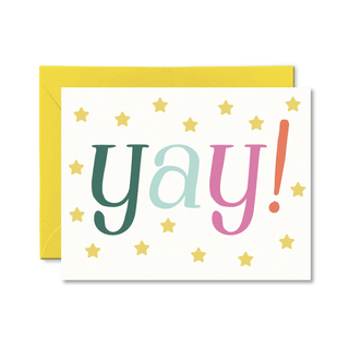YAY! Card - Pretty by Her - handmade locally in Cambridge, Ontario