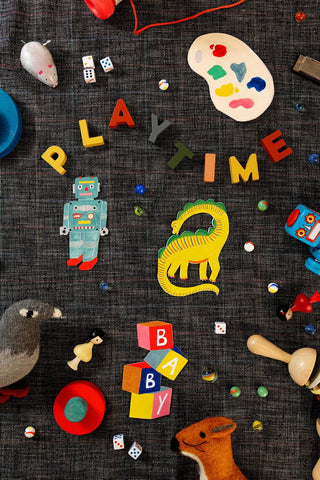 Yellow Dino  Playtime Collection - Die Cut Card - Pretty by Her- handmade locally in Cambridge, Ontario