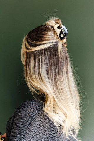 Yin Yang Claw Clip - Pretty by Her- handmade locally in Cambridge, Ontario