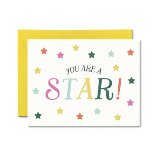 You Are a Star Card - Pretty by Her - handmade locally in Cambridge, Ontario