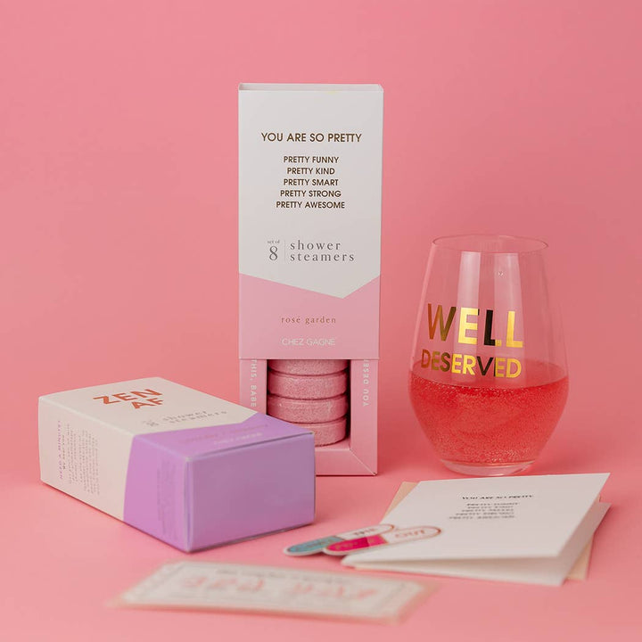 You Are So Pretty Shower Steamers - Rosé Garden - Set of 8 Tabs - Pretty by Her - handmade locally in Cambridge, Ontario