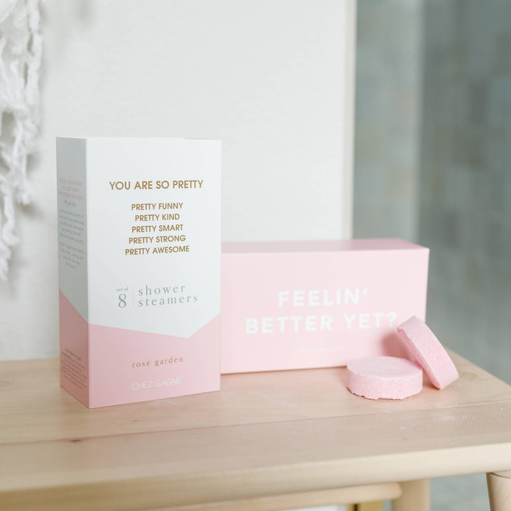 You Are So Pretty Shower Steamers - Rosé Garden - Set of 8 Tabs - Pretty by Her - handmade locally in Cambridge, Ontario