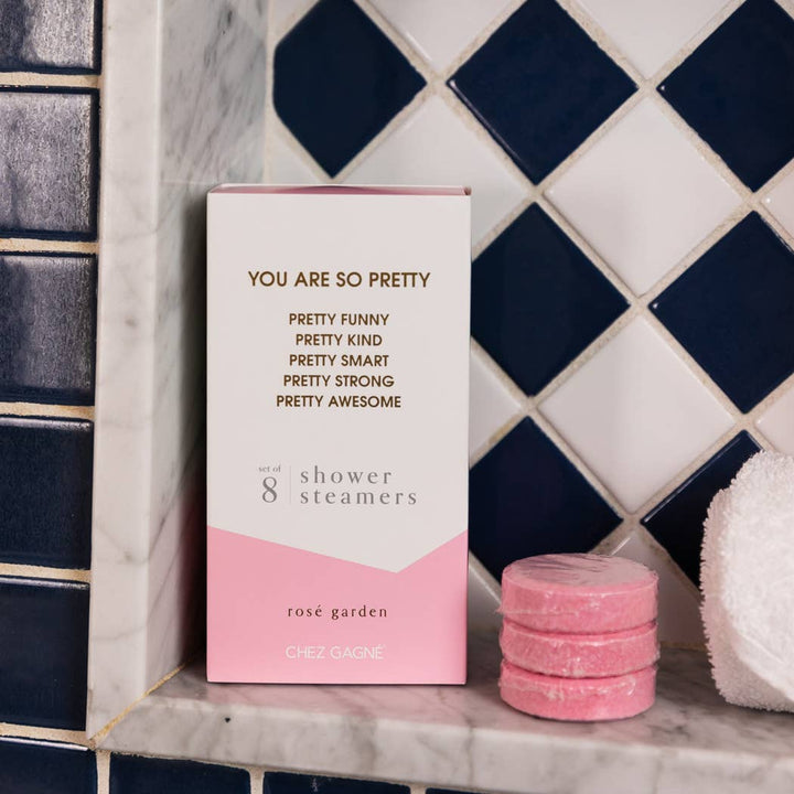 You Are So Pretty Shower Steamers - Rosé Garden - Set of 8 Tabs - Pretty by Her - handmade locally in Cambridge, Ontario