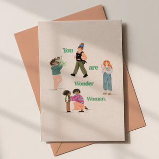 YOU ARE WONDER WOMAN - Pretty by Her- handmade locally in Cambridge, Ontario