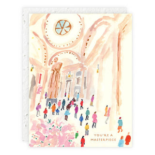 You're a Masterpiece - Birthday Card - Pretty by Her- handmade locally in Cambridge, Ontario