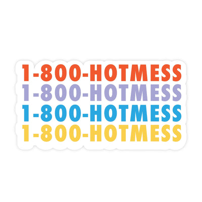 1-800-HOTMESS | Sticker - Pretty by Her- handmade locally in Cambridge, Ontario