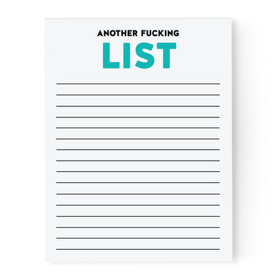 Another Fucking List | Notepad - Pretty by Her- handmade locally in Cambridge, Ontario