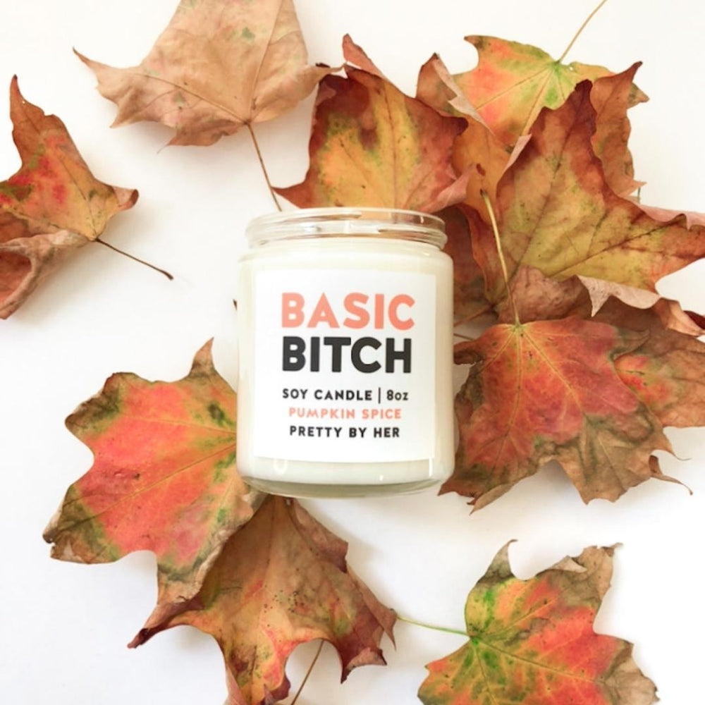 funny fall candle