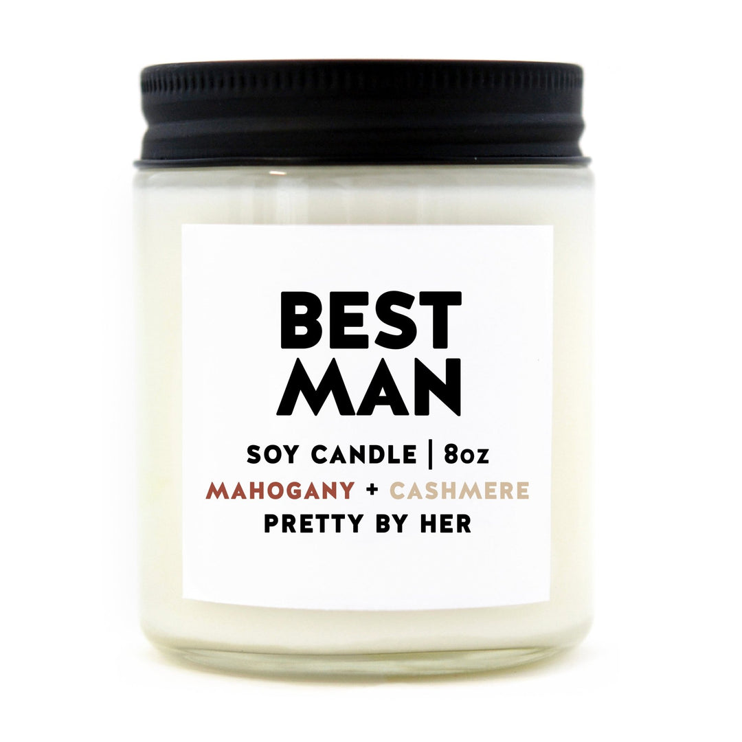 Best Man | Candle - Pretty by Her- handmade locally in Cambridge, Ontario