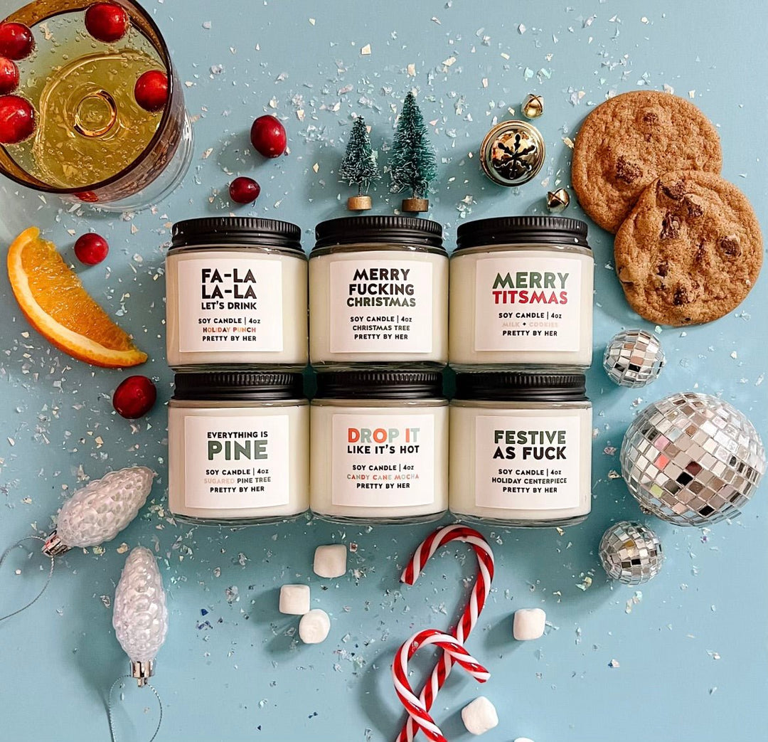 Best Sellers Holiday Sample Set | Soy Wax Candles - Pretty by Her- handmade locally in Cambridge, Ontario