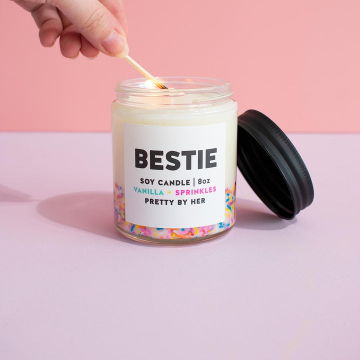 Bestie | Candle - Pretty by Her- handmade locally in Cambridge, Ontario