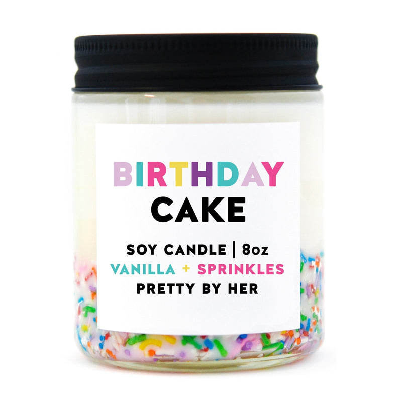 Birthday Cake | Candle - Pretty by Her- handmade locally in Cambridge, Ontario