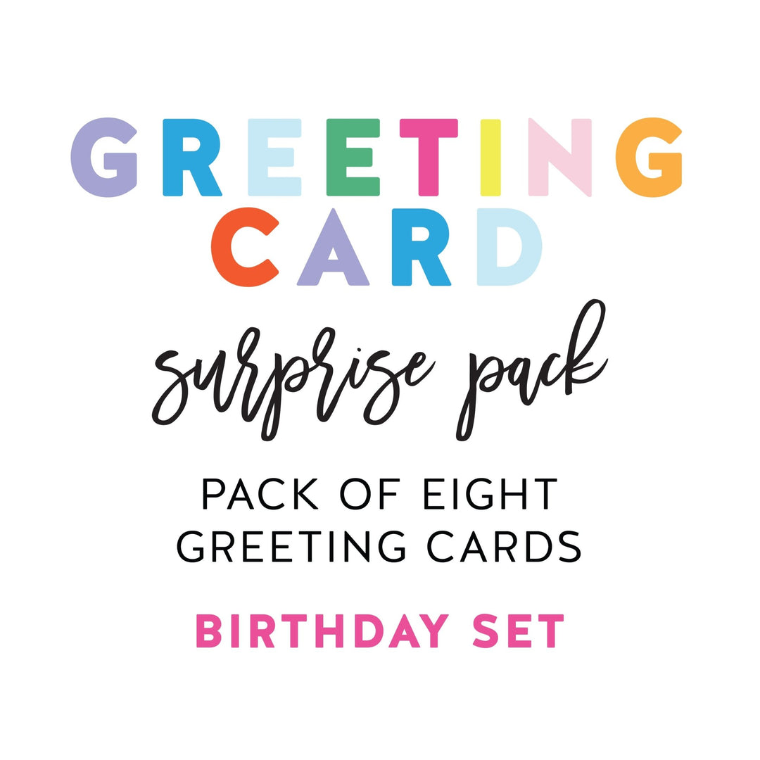 BIRTHDAY Greeting Card Surprise Pack - Pretty by Her- handmade locally in Cambridge, Ontario