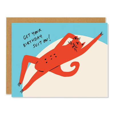 Birthday Suit Card | Badger & Burke - Pretty by Her- handmade locally in Cambridge, Ontario