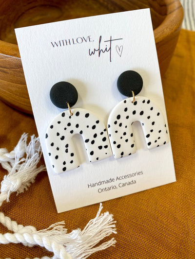 Black and White Open Arches | With Love, Whit - Pretty by Her- handmade locally in Cambridge, Ontario