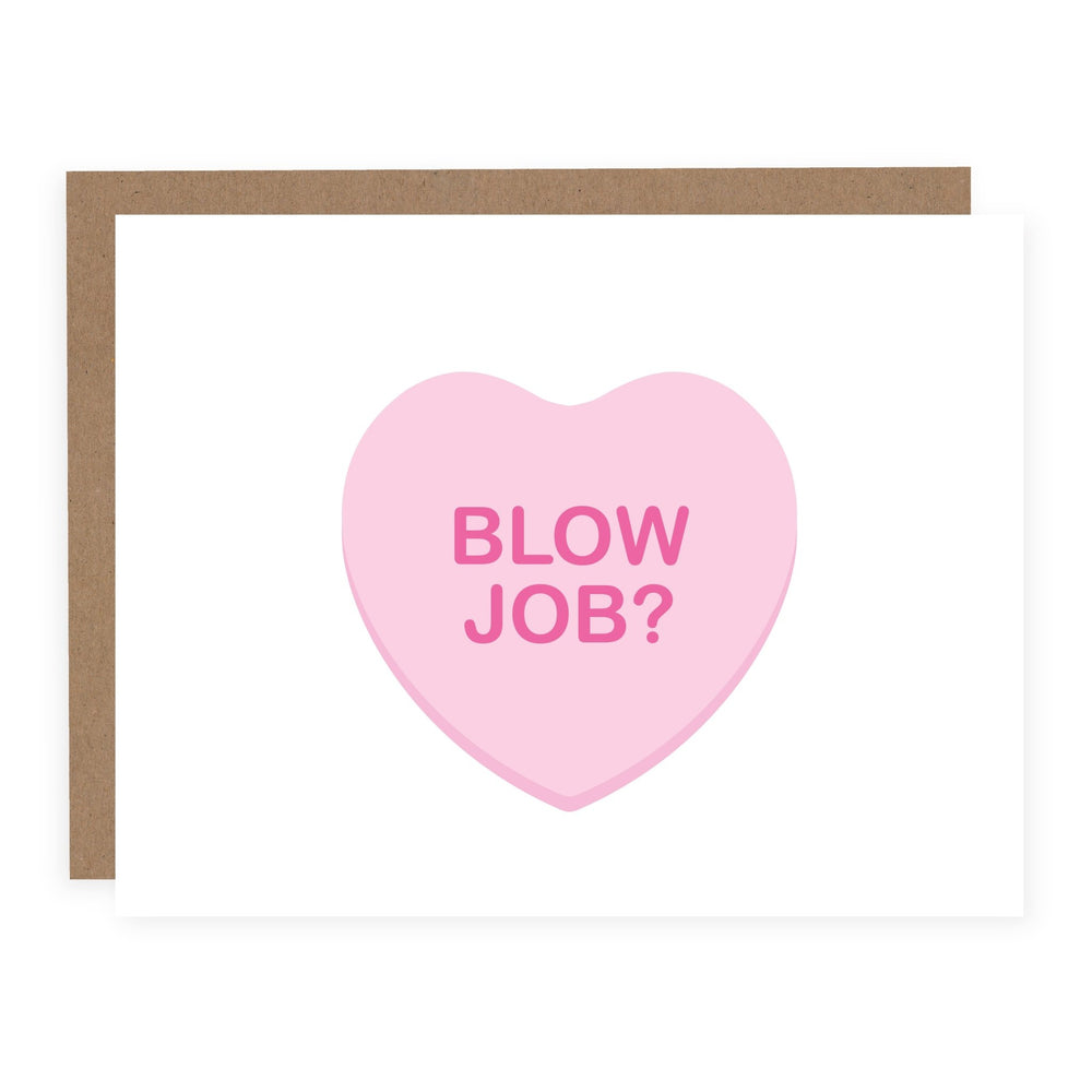 Blow Job? | Card - Pretty by Her- handmade locally in Cambridge, Ontario